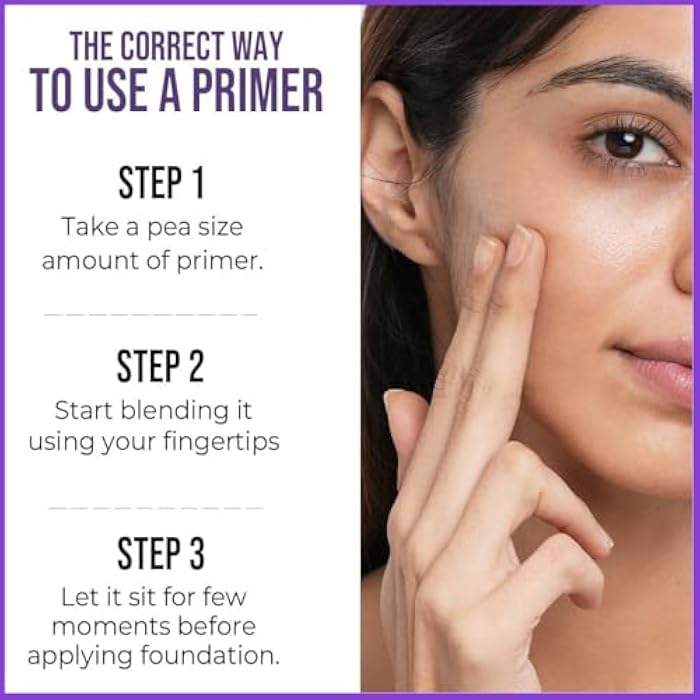 BASE PRO MATTE PRIMER SERUM VELVET TOUCHMakeup Primer, for Poreless, | Smooth & Long Lasting Makeup | Waterproof Brightening Makeup Base, 120 ml - Image 4